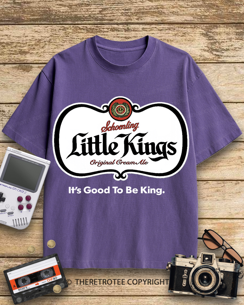 TheRetroTee Little Kings Cream Ale 1950s Cotton T-Shirt