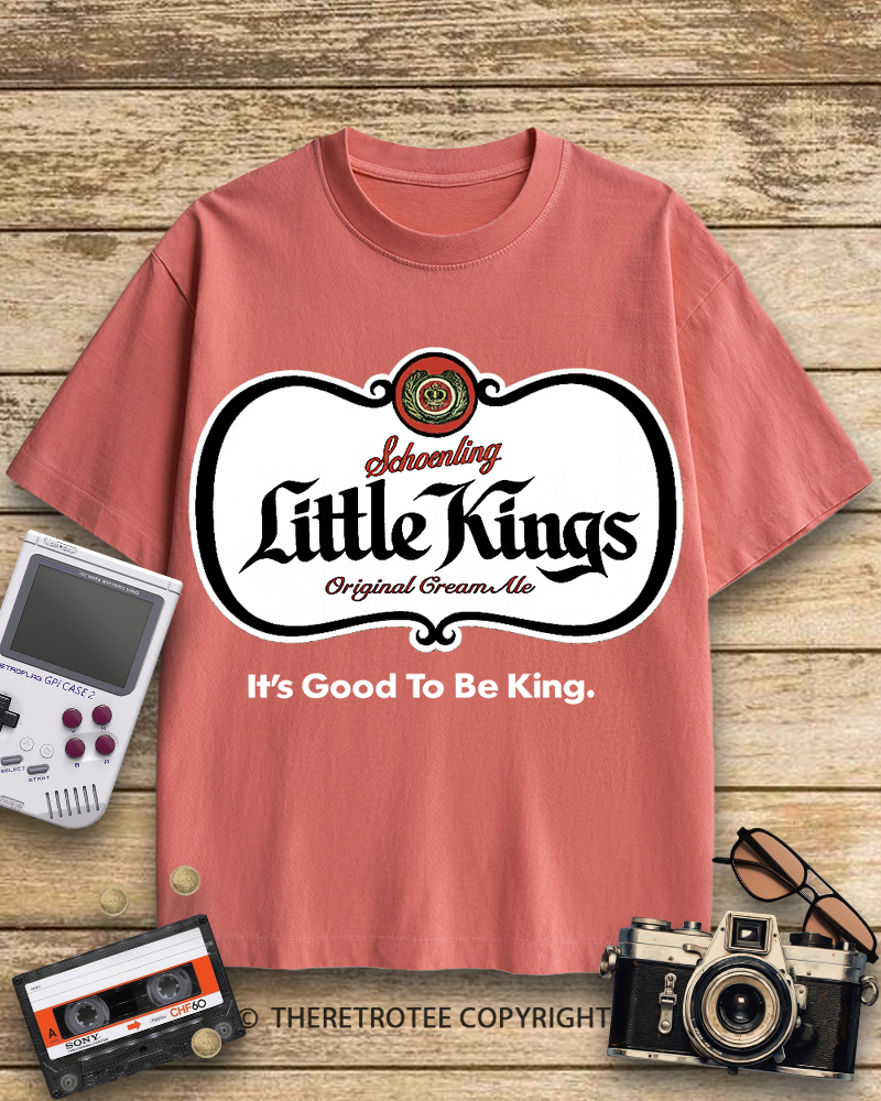 TheRetroTee Little Kings Cream Ale 1950s Cotton T-Shirt