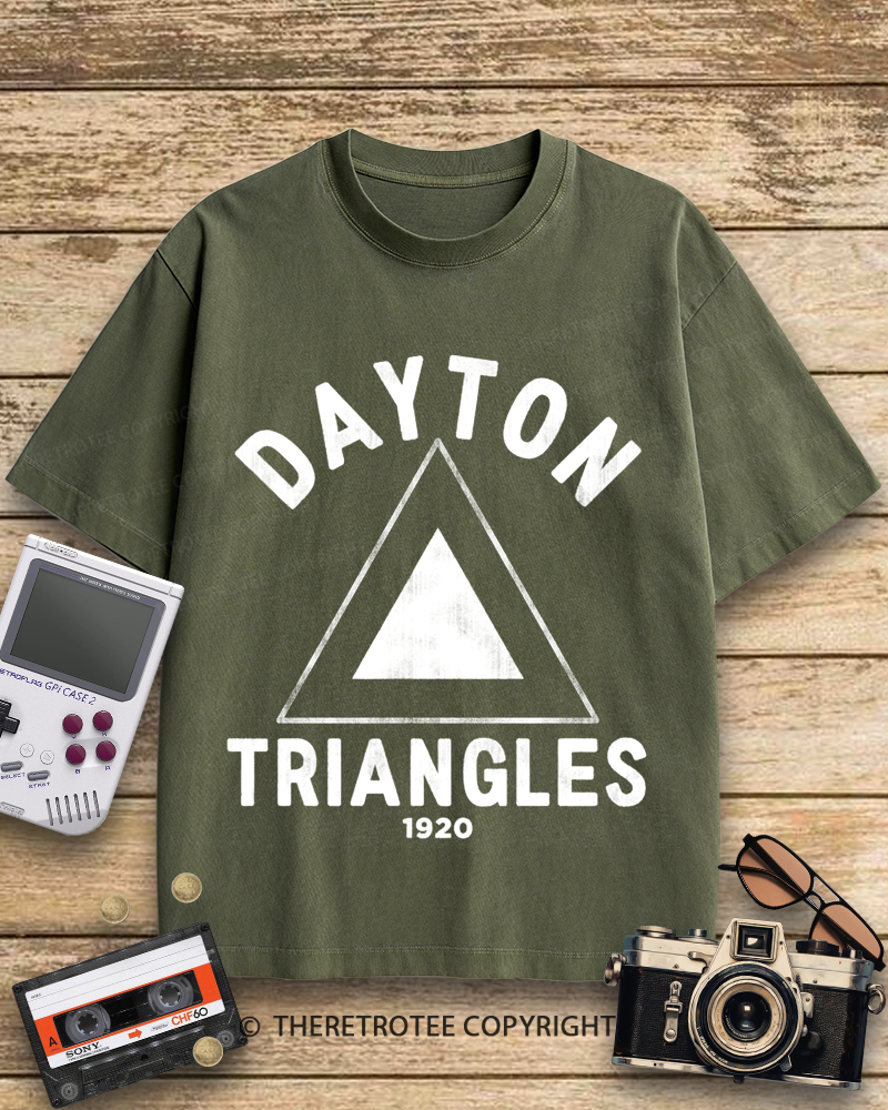 TheRetroTee Dayton Triangles 1920s Cotton T-Shirt