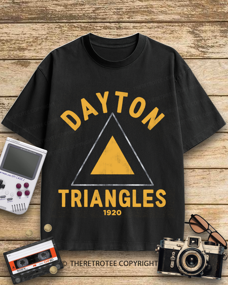 TheRetroTee Dayton Triangles 1920s Cotton T-Shirt