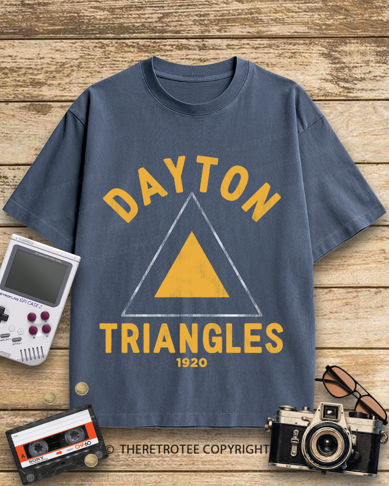 TheRetroTee Dayton Triangles 1920s Cotton T-Shirt