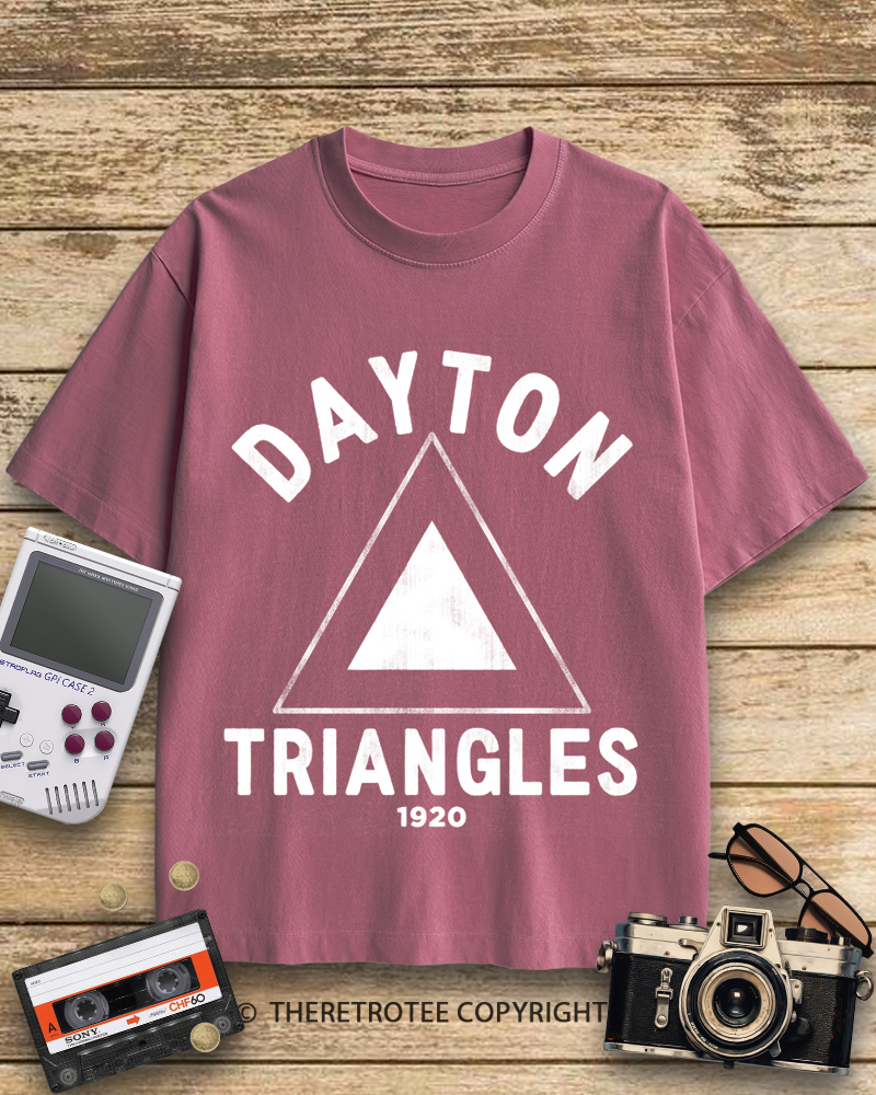 TheRetroTee Dayton Triangles 1920s Cotton T-Shirt
