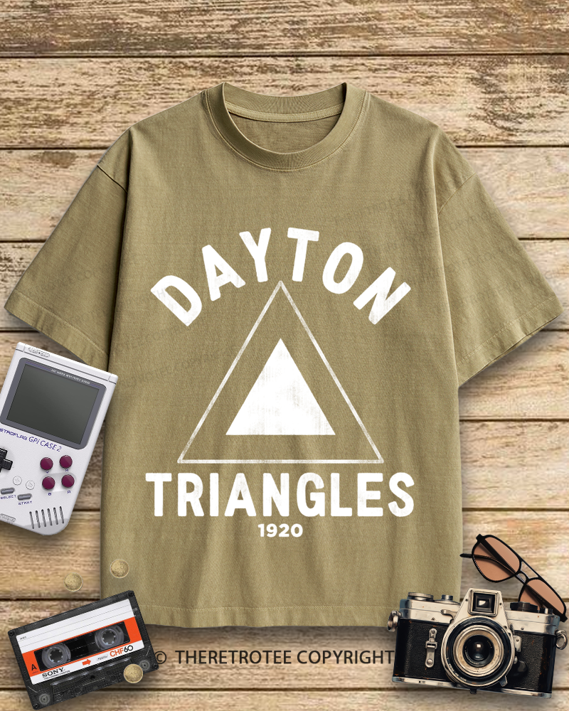TheRetroTee Dayton Triangles 1920s Cotton T-Shirt
