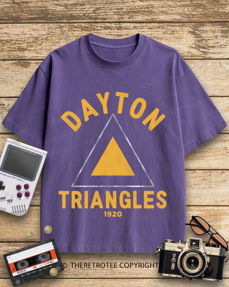 TheRetroTee Dayton Triangles 1920s Cotton T-Shirt