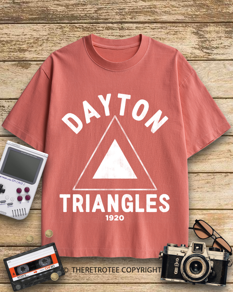 TheRetroTee Dayton Triangles 1920s Cotton T-Shirt