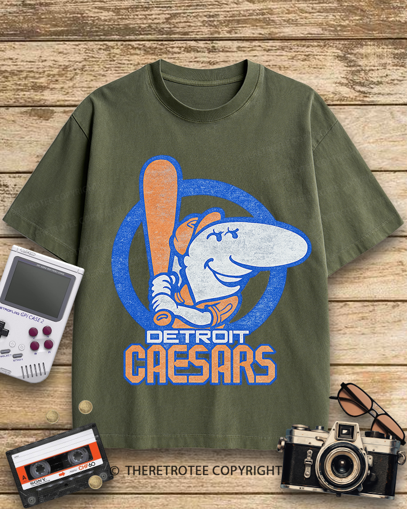 TheRetroTee Detroit Caesars 1940s Cotton T-Shirt