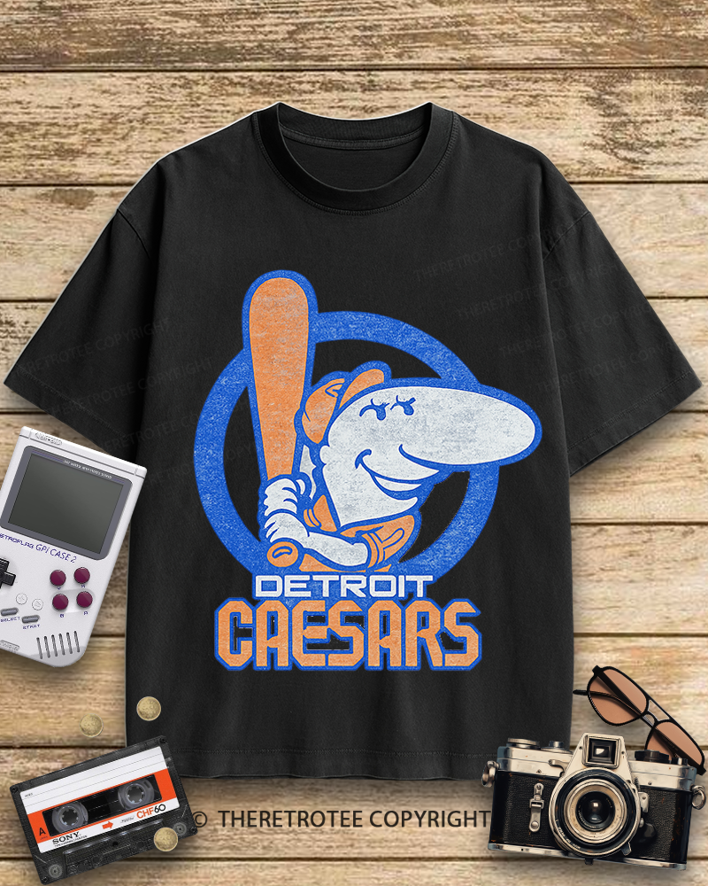 TheRetroTee Detroit Caesars 1940s Cotton T-Shirt