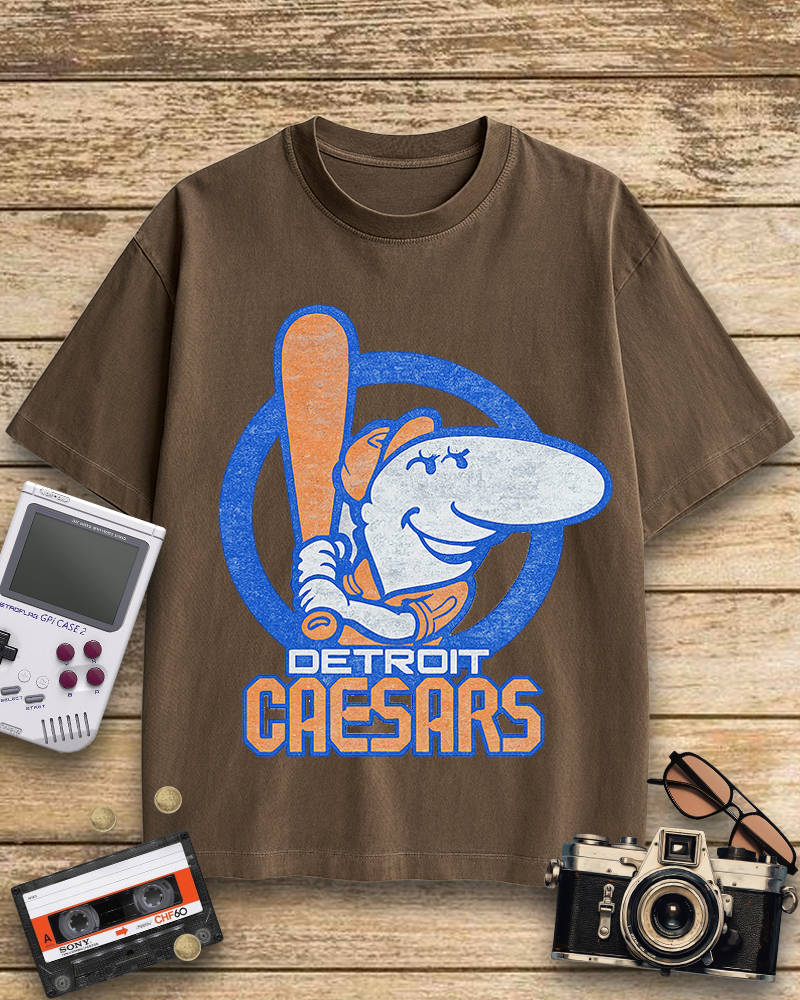 TheRetroTee Detroit Caesars 1940s Cotton T-Shirt
