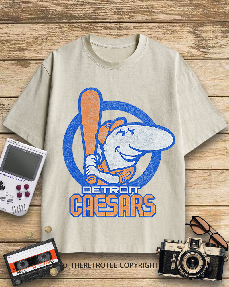 TheRetroTee Detroit Caesars 1940s Cotton T-Shirt