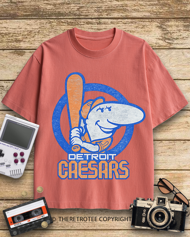 TheRetroTee Detroit Caesars 1940s Cotton T-Shirt