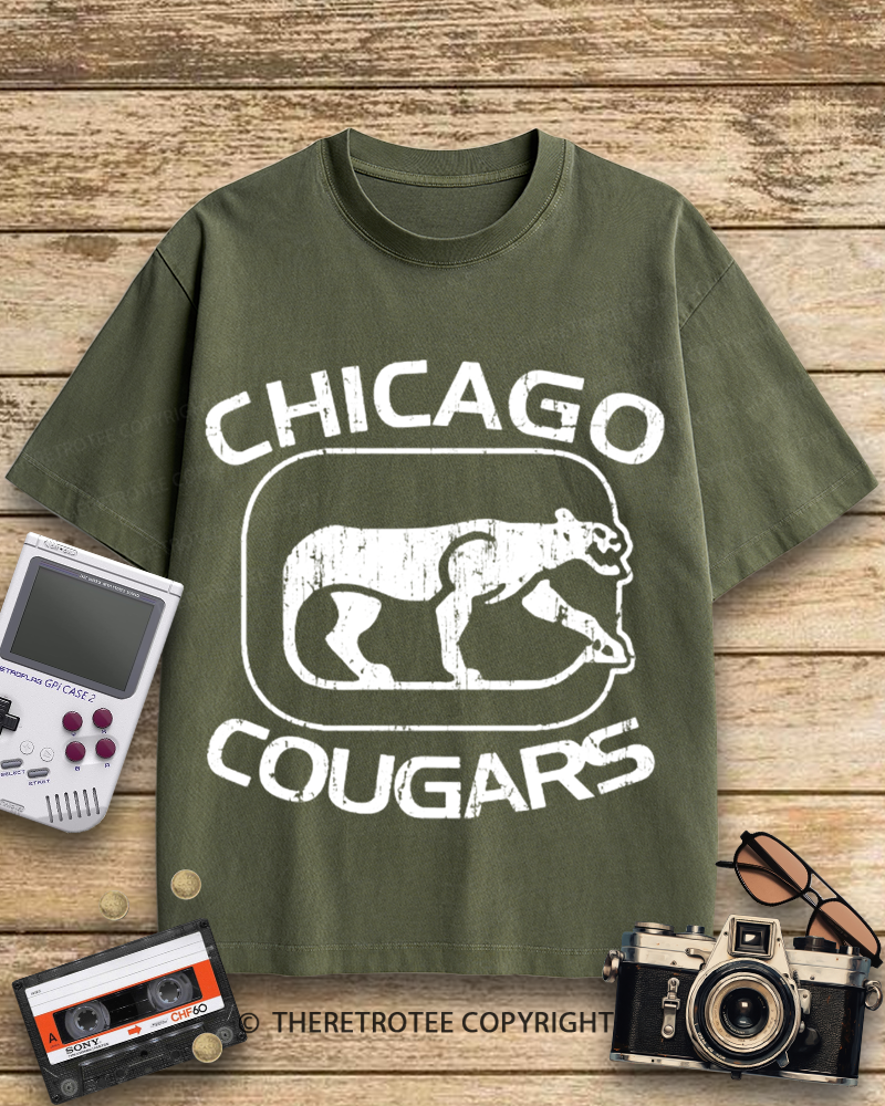 TheRetroTee Chicago Cougars 1950s Cotton T-Shirt