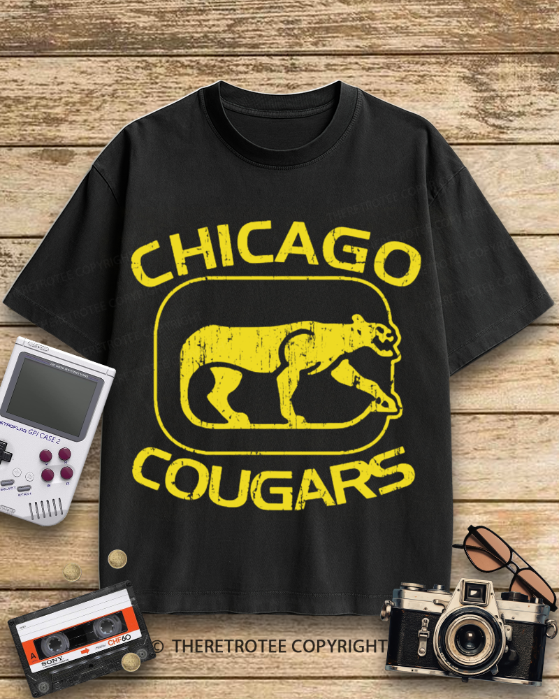 TheRetroTee Chicago Cougars 1950s Cotton T-Shirt