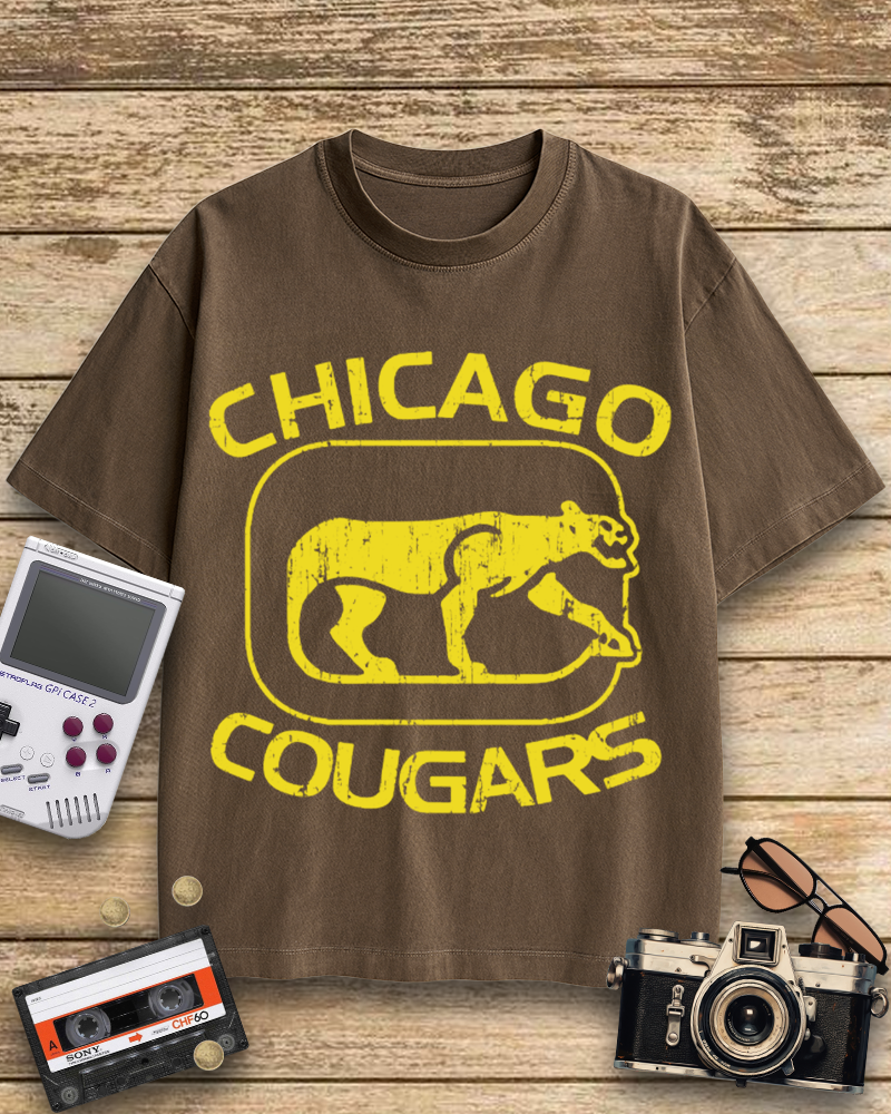TheRetroTee Chicago Cougars 1950s Cotton T-Shirt