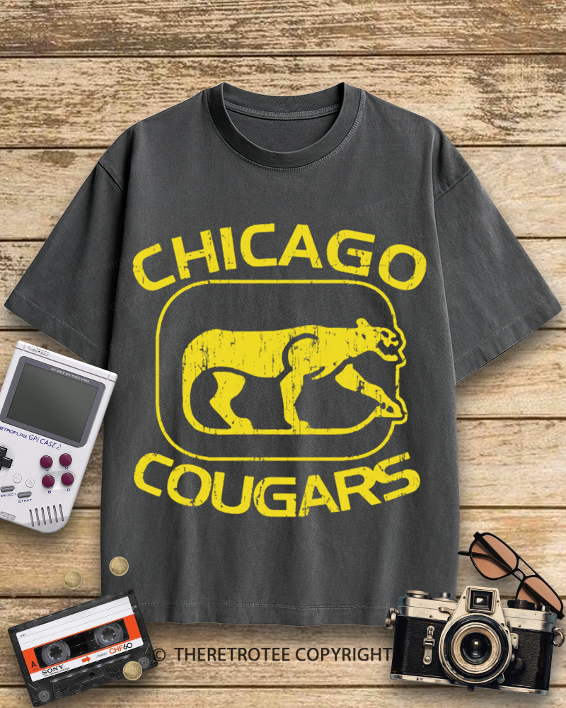 TheRetroTee Chicago Cougars 1950s Cotton T-Shirt
