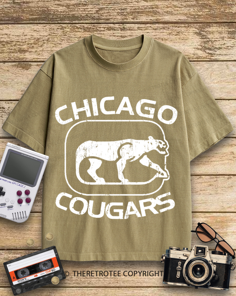TheRetroTee Chicago Cougars 1950s Cotton T-Shirt