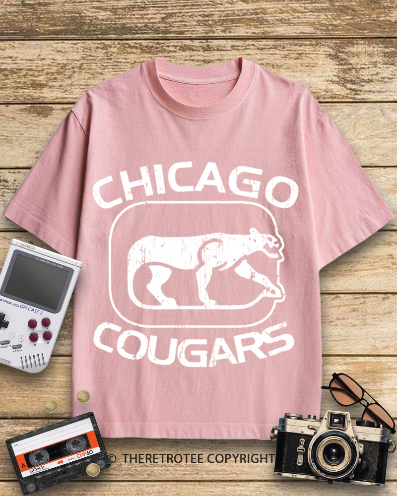 TheRetroTee Chicago Cougars 1950s Cotton T-Shirt