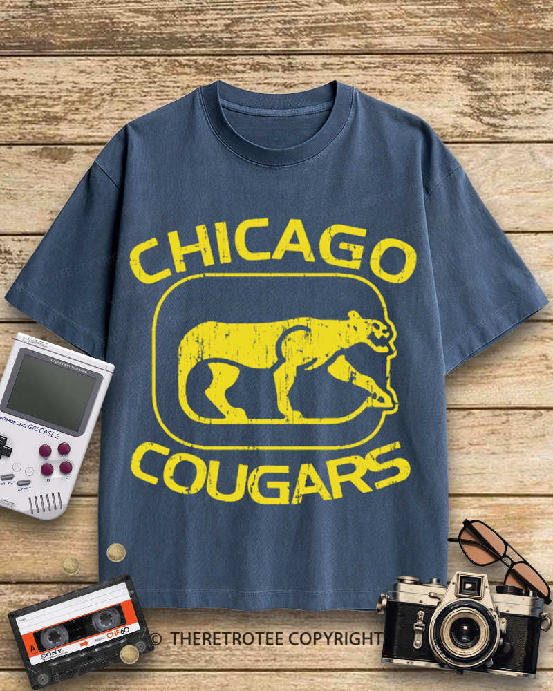 TheRetroTee Chicago Cougars 1950s Cotton T-Shirt