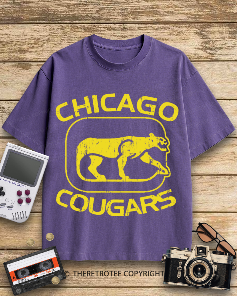 TheRetroTee Chicago Cougars 1950s Cotton T-Shirt