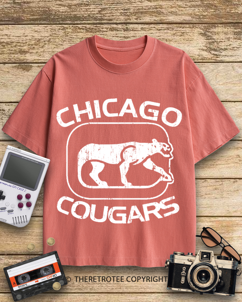TheRetroTee Chicago Cougars 1950s Cotton T-Shirt