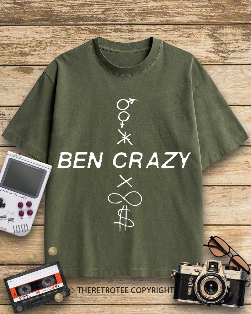 TheRetroTee Ben Crazy 1990s Cotton T-Shirt