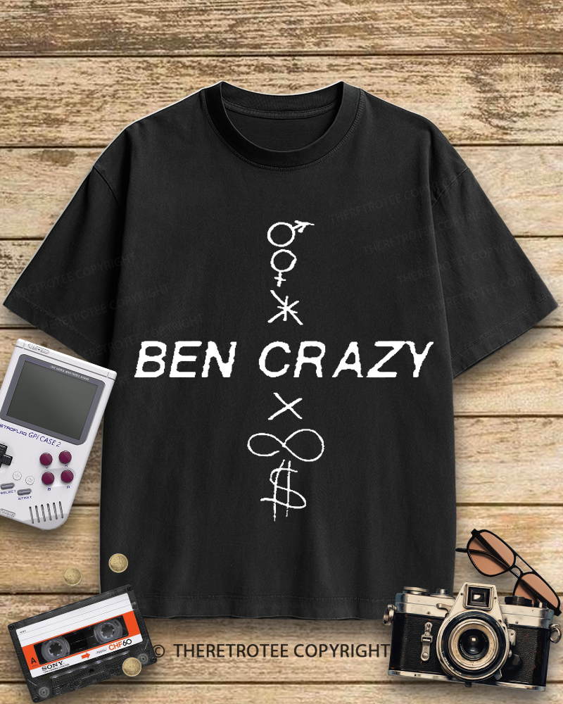 TheRetroTee Ben Crazy 1990s Cotton T-Shirt