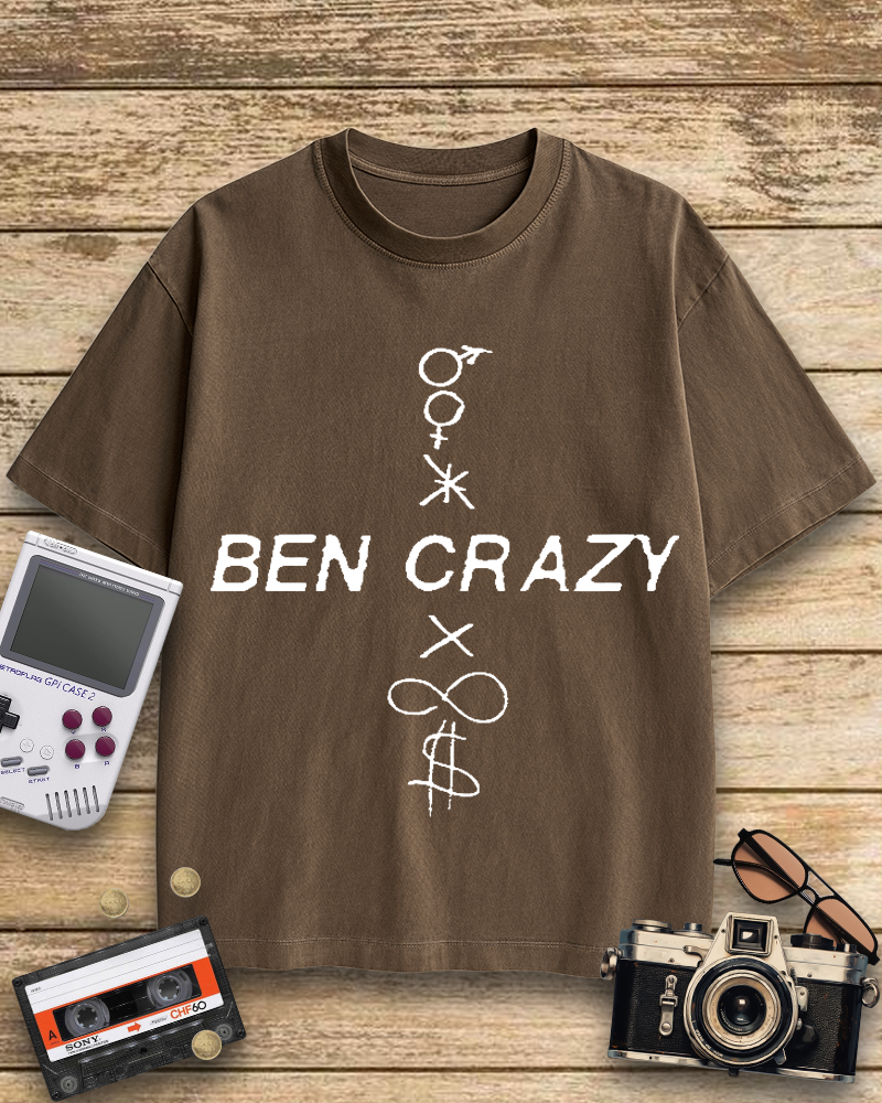 TheRetroTee Ben Crazy 1990s Cotton T-Shirt
