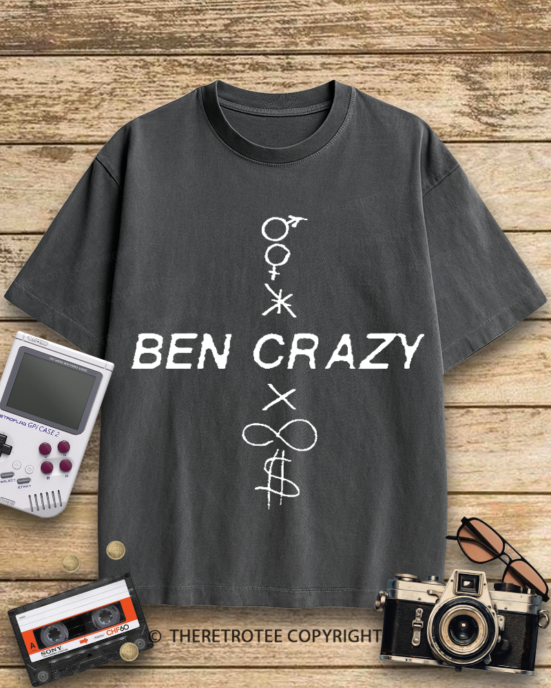 TheRetroTee Ben Crazy 1990s Cotton T-Shirt