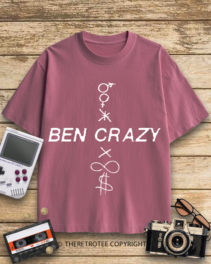 TheRetroTee Ben Crazy 1990s Cotton T-Shirt