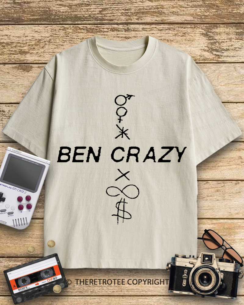 TheRetroTee Ben Crazy 1990s Cotton T-Shirt