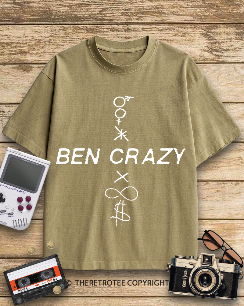 TheRetroTee Ben Crazy 1990s Cotton T-Shirt