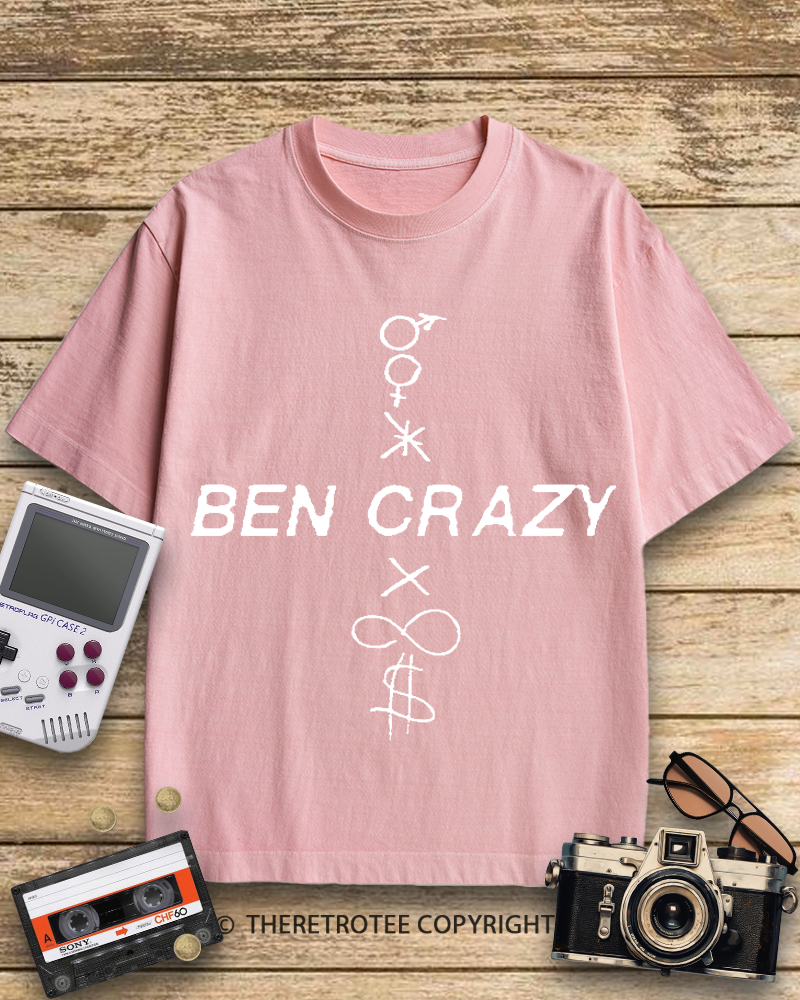 TheRetroTee Ben Crazy 1990s Cotton T-Shirt