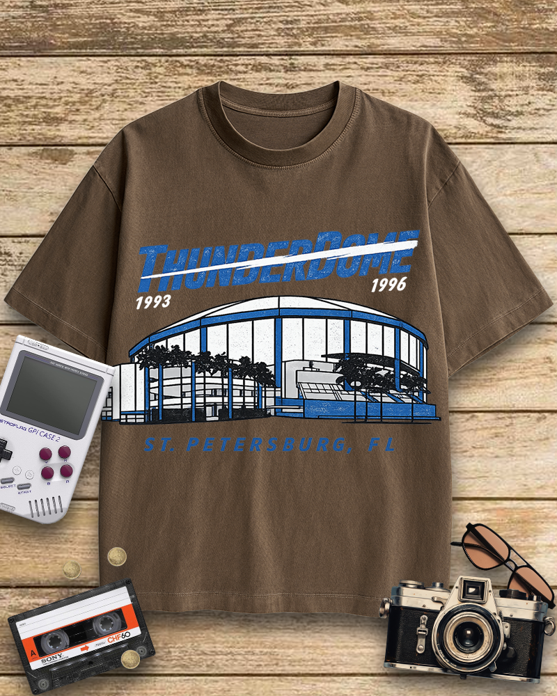 TheRetroTee Tampa Bay Thunderdome 1990s Cotton T-Shirt