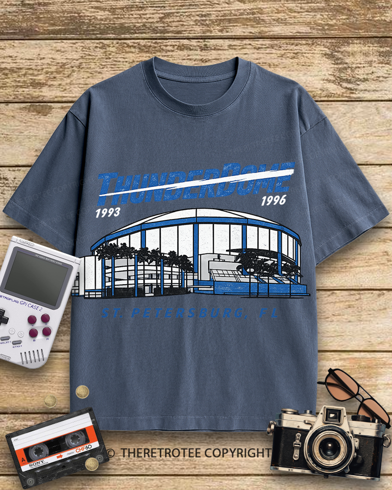 TheRetroTee Tampa Bay Thunderdome 1990s Cotton T-Shirt