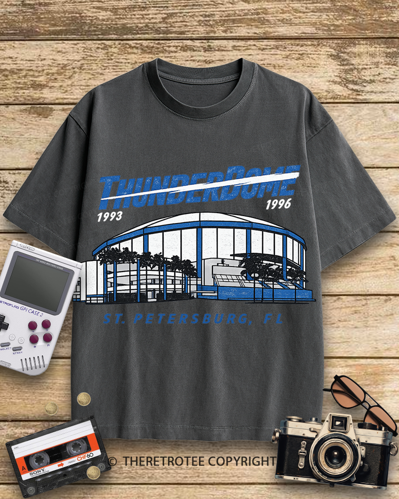 TheRetroTee Tampa Bay Thunderdome 1990s Cotton T-Shirt