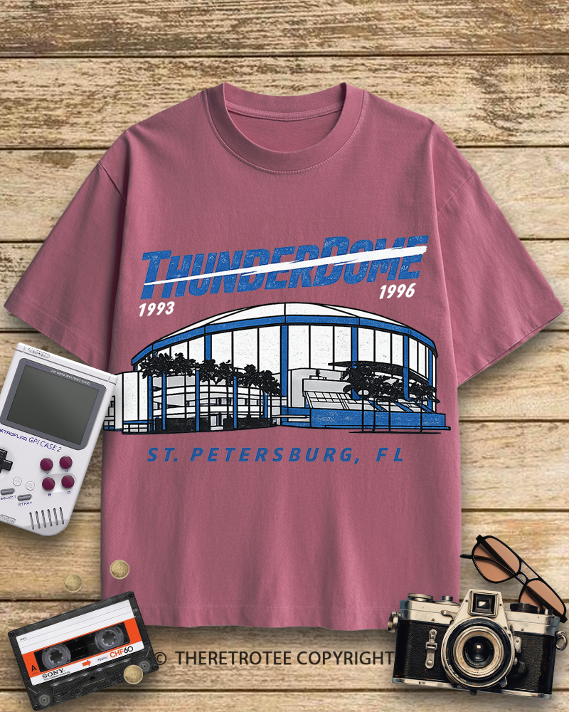 TheRetroTee Tampa Bay Thunderdome 1990s Cotton T-Shirt