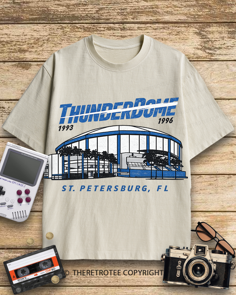 TheRetroTee Tampa Bay Thunderdome 1990s Cotton T-Shirt
