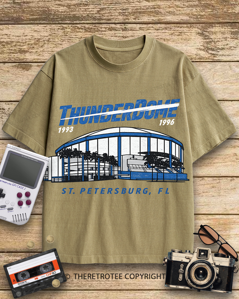 TheRetroTee Tampa Bay Thunderdome 1990s Cotton T-Shirt
