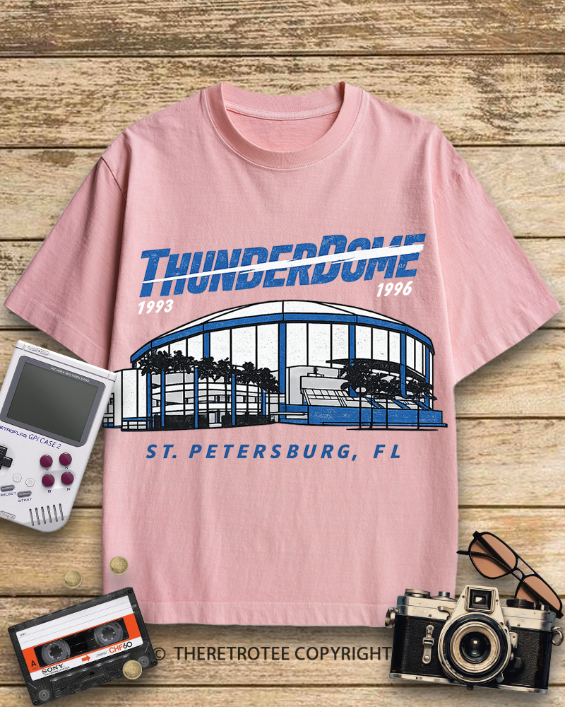 TheRetroTee Tampa Bay Thunderdome 1990s Cotton T-Shirt