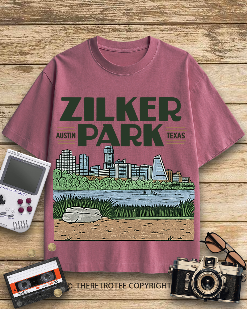 TheRetroTee Zilker Park 1970s Cotton T-Shirt