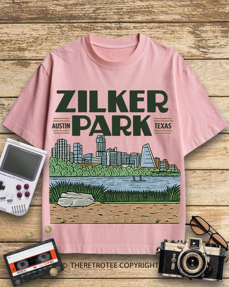 TheRetroTee Zilker Park 1970s Cotton T-Shirt