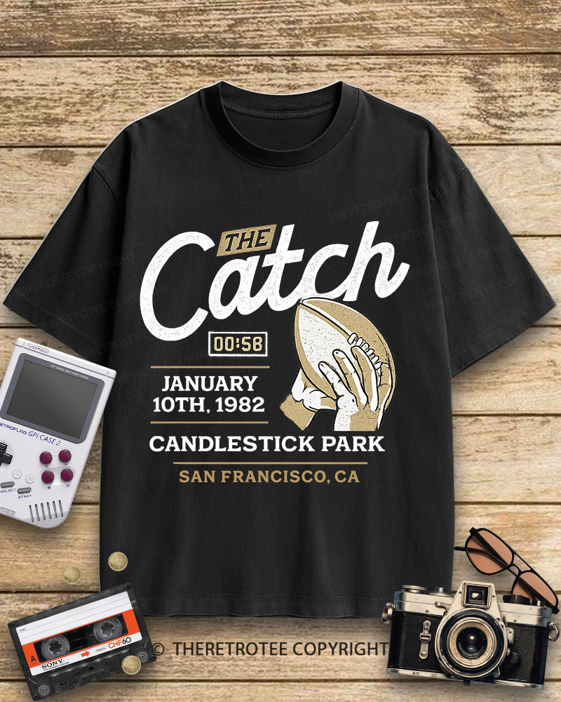 TheRetroTee The Catch 1980s Cotton T-Shirt