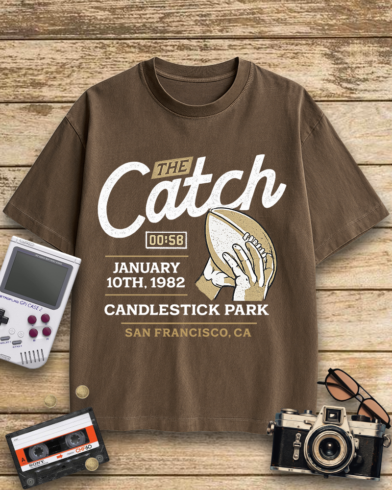 TheRetroTee The Catch 1980s Cotton T-Shirt