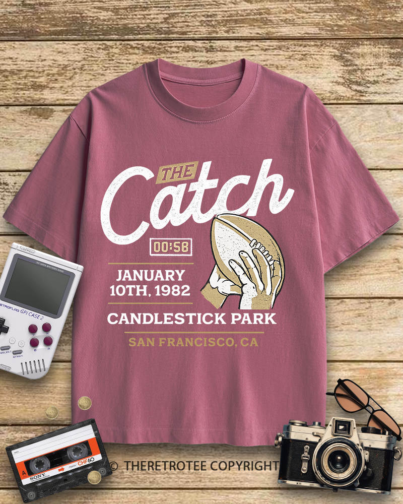 TheRetroTee The Catch 1980s Cotton T-Shirt