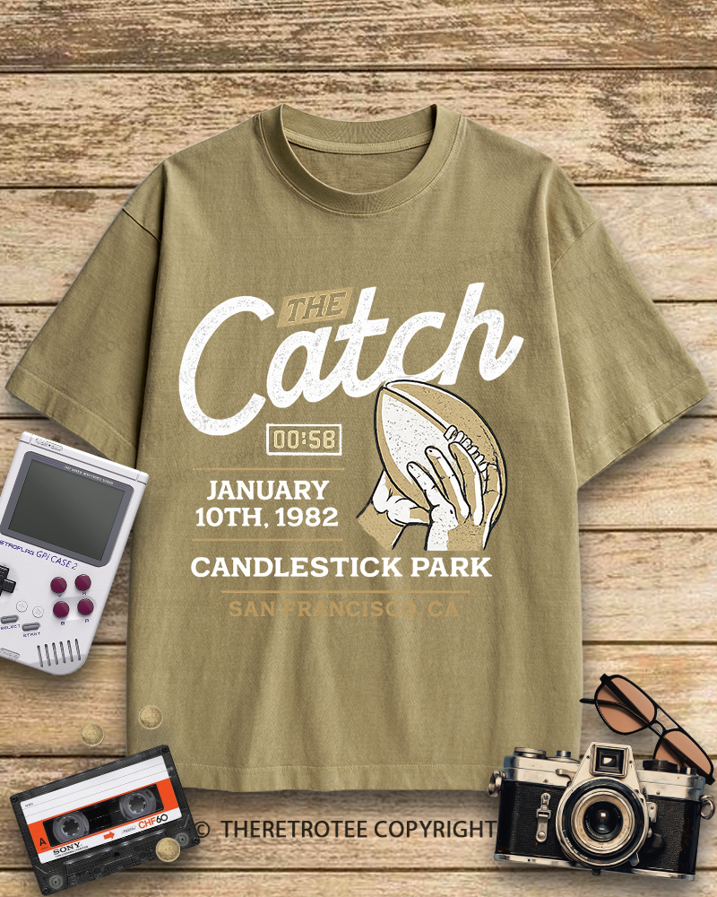 TheRetroTee The Catch 1980s Cotton T-Shirt