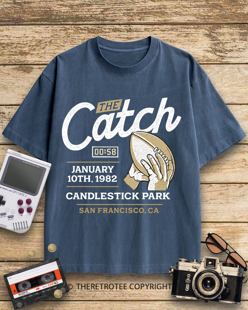 TheRetroTee The Catch 1980s Cotton T-Shirt