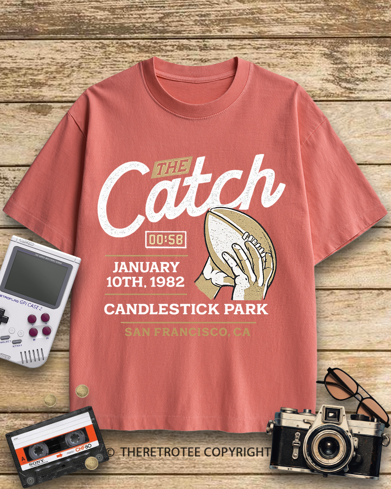 TheRetroTee The Catch 1980s Cotton T-Shirt