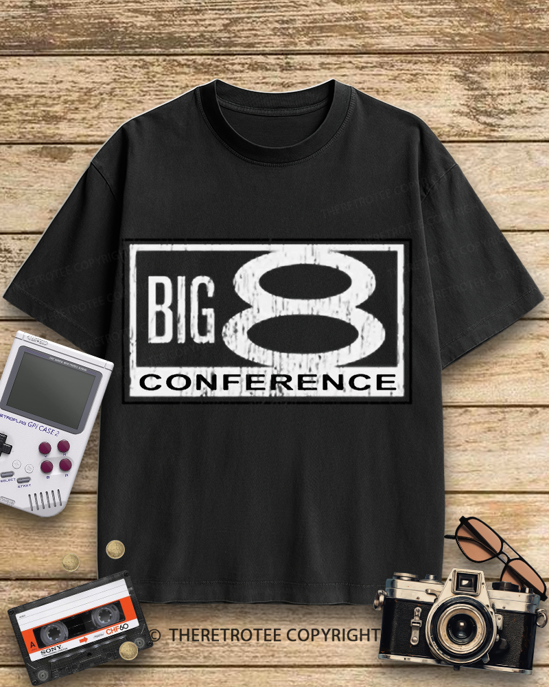 TheRetroTee Big 8 Conference 1980s Cotton T-Shirt