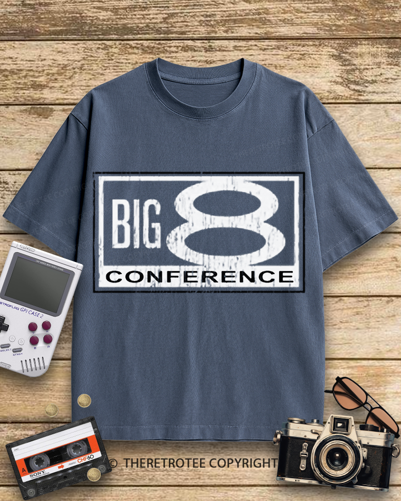 TheRetroTee Big 8 Conference 1980s Cotton T-Shirt
