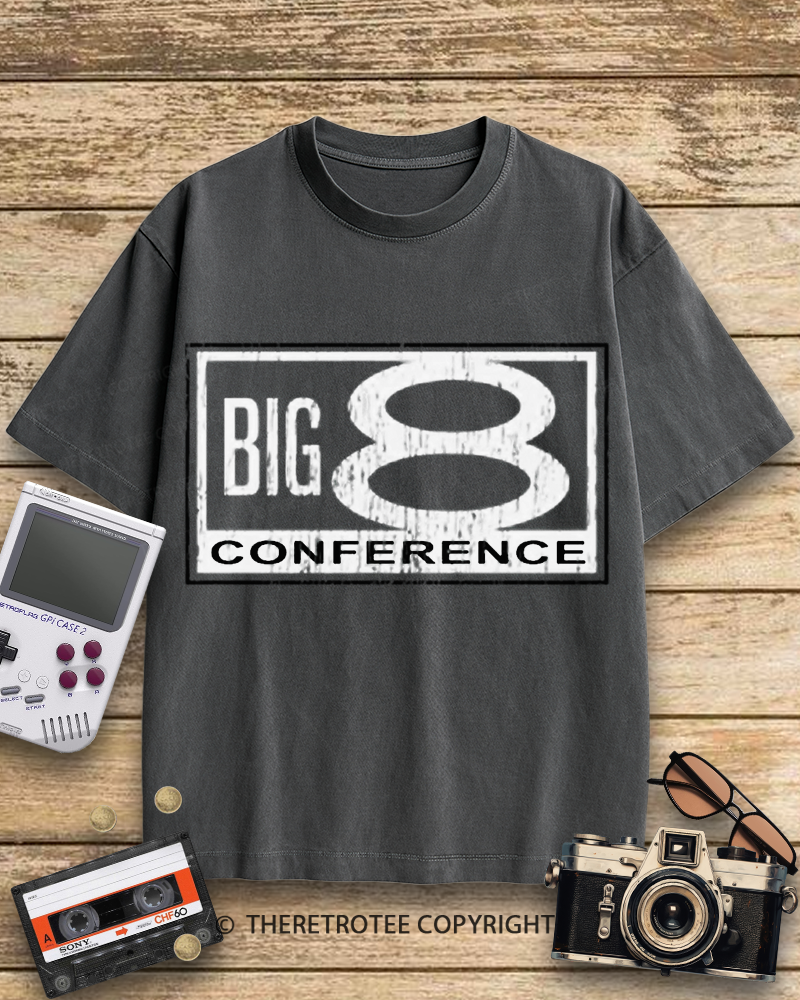 TheRetroTee Big 8 Conference 1980s Cotton T-Shirt