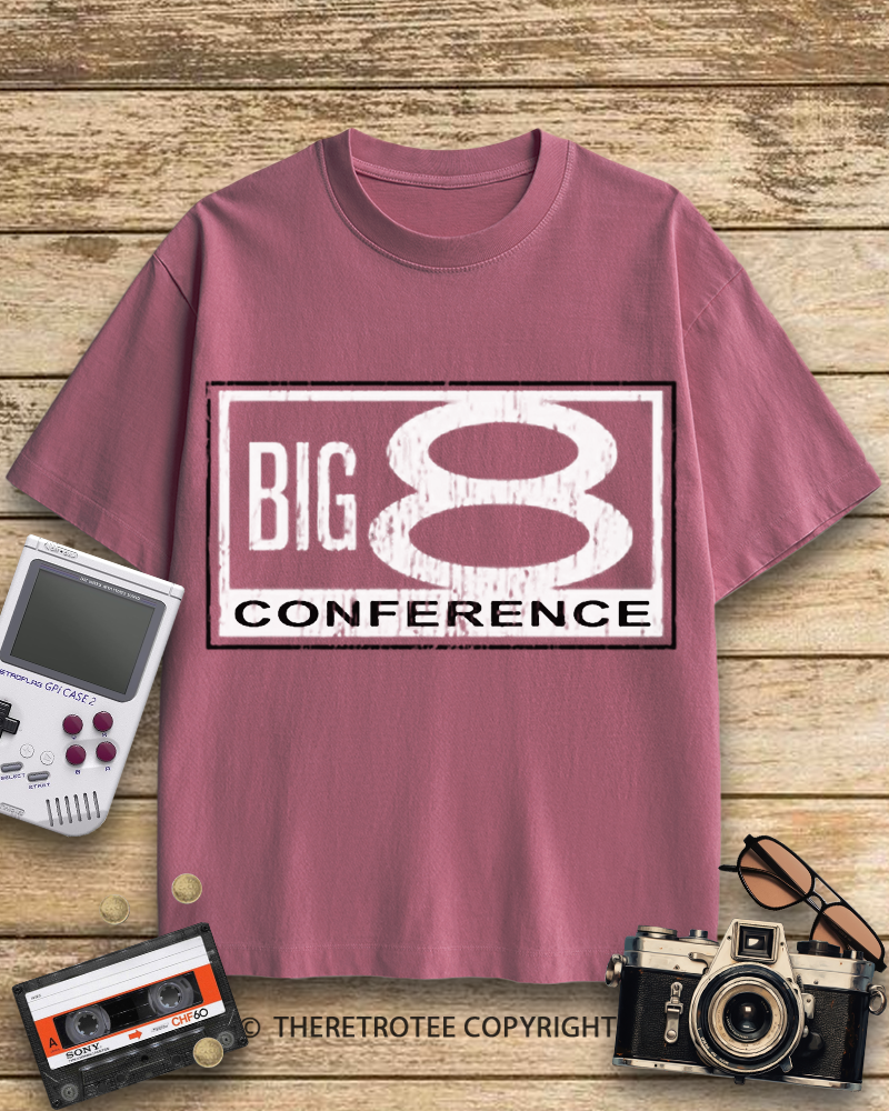 TheRetroTee Big 8 Conference 1980s Cotton T-Shirt